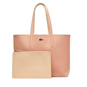 Torebka Lacoste. Czerwone shopper bag Lacoste, bez wzorów, bez dodatków. Za 609,99 zł.