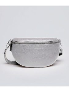 CXL by Christian Lacroix Skórzana saszetka "Madeleine" w kolorze srebrnym - 23 x 13 x 6 cm rozmiar: onesize. Szare nerki i saszetki CXL by Christian Lacroix, bez wzorów, z materiału. Za 208,99 zł.