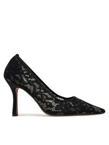 Nine West Szpilki S3S96688 Czarny. Czarne szpilki Nine West, bez wzorów, z materiału, bez obcasa. Za 249,99 zł.