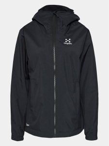 Haglöfs Kurtka przeciwdeszczowa Korp Proof 606219 Czarny Active Fit. Czarne kurtki Haglöfs, m, bez wzorów, z syntetyku, bez kaptura. Za 599,99 zł.