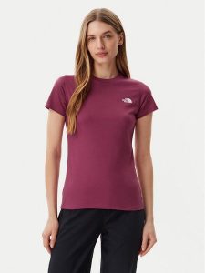 The North Face T-Shirt Simple Dome NF0A87NH Różowy Regular Fit. Czerwone t-shirty The North Face, s, bez wzorów, z bawełny, bez kołnierzyka, bez ramiączek. Za 79,99 zł.