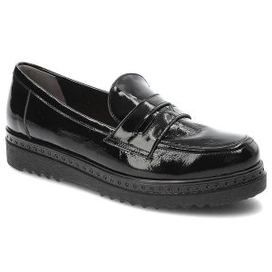Czarne Półbuty Armodo Wygodne Skórzane Buty Damskie. Czarne półbuty Armodo, bez wzorów, ze skóry, bez obcasa, na obcasie, bez zapięcia. Za 339,00 zł.