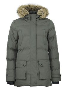 Peak Mountain Parka "Anabel" w kolorze khaki rozmiar: XL. Brązowe płaszcze Peak Mountain, xl, bez wzorów, bez kaptura. Za 233,33 zł.