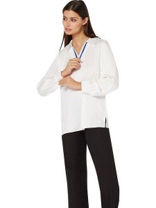 WITT WEIDEN Bluzka w kolorze białym rozmiar: 48. Białe bluzki WITT WEIDEN, bez wzorów, bez kołnierzyka, bez ramiączek. Za 56,79 zł.