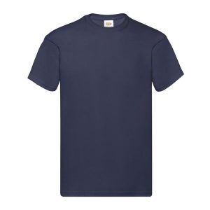 Oryginalna Bawełniana Koszulka Unisex Dla Dorosłych. Niebieskie bluzki FRUIT OF THE LOOM, l, bez wzorów, z bawełny, sportowe, bez kołnierzyka, bez ramiączek. Za 32,99 zł.