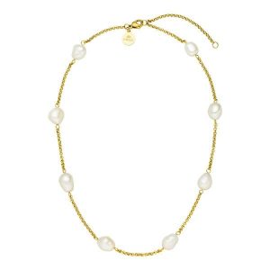 Purelei Purelei Naszyjnik Malahi Naszyjniki 1 ct Damski. Białe naszyjniki Purelei, z perłą, pozłacane. Za 175,49 zł.