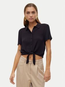 Vero Moda Koszula Menny 10303694 Czarny Relaxed Fit. Czarne koszule Vero Moda, l, bez wzorów, z wiskozy, bez kołnierzyka, bez ramiączek. Za 129,99 zł.