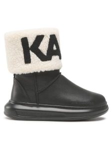 KARL LAGERFELD Śniegowce KL44550 Czarny. Czarne buty zimowe KARL LAGERFELD, ze skóry, bez obcasa, bez zapięcia. Za 959,99 zł.