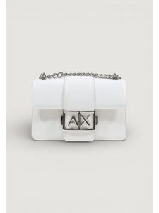 Armani Exchange Torebka XW000071 AF12039 U0011 Biały. Białe torebki klasyczne Armani Exchange, bez wzorów, ze skóry, bez dodatków. Za 629,99 zł.