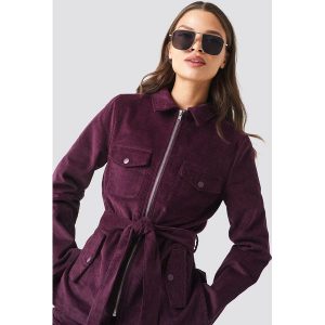NA-KD Trend Sztruksowa marynarka z wiązaniem - Purple. Marynarki i żakiety marki NA-KD Trend. W wyprzedaży za 121,47 zł.
