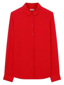 Seidensticker Koszula - Regular fit - w kolorze czerwonym rozmiar: 42. Różowe koszule Seidensticker, bez wzorów, z wiskozy, bez kołnierzyka, bez ramiączek. Za 143,56 zł.