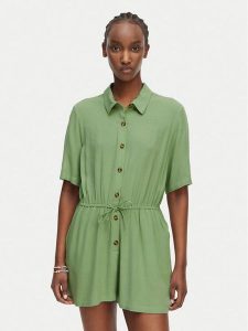 Roxy Kombinezon Real Tomorrow ERJWO03010 Zielony Regular Fit. Zielone kombinezony Roxy, m, bez wzorów, z wiskozy, bez kołnierzyka, bez ramiączek. Za 299,99 zł.