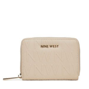 Portfel Nine West. Brązowe portfele Nine West, bez wzorów. Za 69,99 zł.