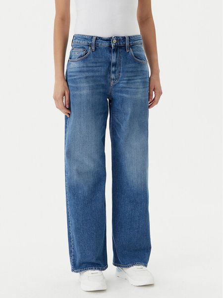 Tommy Jeans Jeansy Mia DW0DW20062 Granatowy Relaxed Fit. Niebieskie jeansy Tommy Jeans, bez wzorów, z bawełny. Za 249,99 zł.