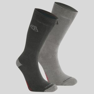 Skarpety turystyczne Craghoppers NosiLife Travel Twin Pack Socks. Niebieskie skarpetki Craghoppers, bez wzorów. Za 140,99 zł.