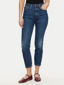 Tommy Hilfiger Jeansy WW0WW43711 Niebieski Slim Fit. Niebieskie jeansy TOMMY HILFIGER, bez wzorów, z bawełny. Za 349,99 zł.