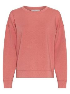 MOSS COPENHAGEN Bluza "Ima Q" w kolorze koralowym rozmiar: M/L. Czerwone bluzy Moss Copenhagen, l, bez wzorów, bez kaptura. Za 144,95 zł.