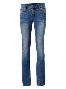 Heine Dżinsy - Regular fit - w kolorze niebieskim rozmiar: W18. Niebieskie jeansy Heine, bez wzorów. Za 57,06 zł.