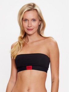 Hugo Biustonosz top 50492339 Czarny. Czarne biustonosze Hugo, m, bez wzorów, z bawełny, bez kołnierzyka, bez ramiączek. Za 99,99 zł.