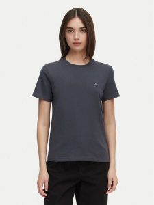 Calvin Klein Jeans T-Shirt Monogram LV047B224G Szary ciemny Regular Fit. Szare t-shirty Calvin Klein Jeans, l, bez wzorów, z bawełny, bez kołnierzyka, bez ramiączek. Za 149,99 zł.