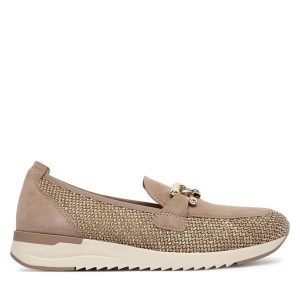 Półbuty Caprice. Brązowe półbuty Caprice, bez wzorów, bez obcasa, na płaskiej podeszwie, bez zapięcia. Za 439,99 zł.