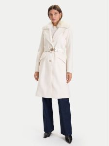 Guess Płaszcz przejściowy W5BL25 W2672 Écru Regular Fit. Płaszcze Guess, xxl, z aplikacjami, z syntetyku, bez kaptura. Za 609,99 zł.