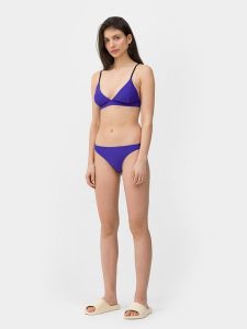 4F Dół od bikini damski XL. Fioletowe bikini 4f, bez wzorów, z materiału. W wyprzedaży za 9,99 zł.