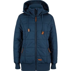 Kurtka outdoorowa z elementami ze sztucznej skóry. Czarne kurtki bonprix, bez wzorów, ze skóry, z kapturem. Za 249,99 zł.