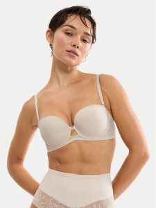 Triumph Biustonosz balkonetka Comfort Contour 10226401 Beżowy. Brązowe biustonosze Triumph, bez wzorów, z syntetyku. Za 189,99 zł.