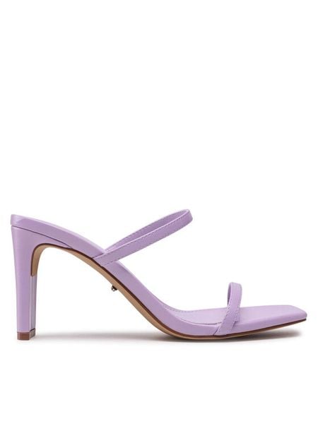 DeeZee Klapki LS5488-01 Fioletowy. Fioletowe klapki DeeZee, bez wzorów, ze skóry, bez obcasa. Za 83,99 zł.