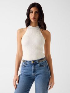 Marciano Guess Sweter G6GR25 Z0766 Écru Classic Fit. Swetry klasyczne Marciano Guess, s, z wiskozy, bez kołnierzyka. Za 519,99 zł.