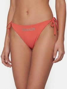 Calvin Klein Swimwear Dół od bikini LV00Q61220 Różowy. Czerwone bikini Calvin Klein Swimwear, bez wzorów, z syntetyku. Za 189,99 zł.