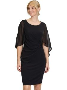 Vera Mont Sukienka w kolorze czarnym rozmiar: 46. Czarne sukienki Vera Mont, bez wzorów, bez kołnierzyka, bez ramiączek, midi. Za 245,38 zł.