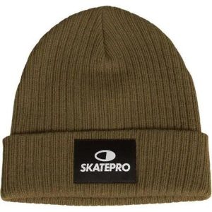 Odzież Beanies unisex SkatePro V2 Czapka Skate - Olive. Zielona czapki SKATEPRO, bez wzorów. Za 75,99 zł.