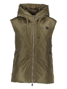 WHITE LABEL Kamizelka w kolorze khaki rozmiar: 42. Brązowe kamizelki WHITE LABEL, z aplikacjami, bez kołnierzyka, bez ramiączek, bez kaptura. Za 144,92 zł.