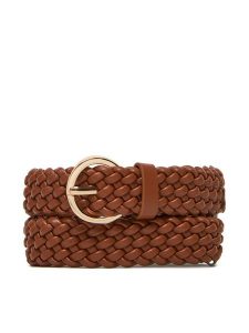 DeeZee Pasek Damski B20003 Brązowy. Brązowe paski DeeZee, bez wzorów, ze skóry. Za 49,99 zł.