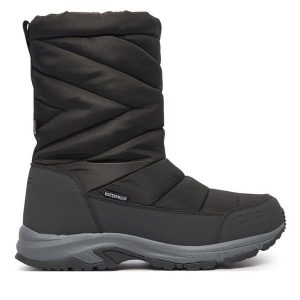 Śniegowce CMP. Czarne buty zimowe CMP, bez obcasa, bez zapięcia. Za 529,99 zł.