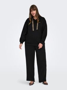 ONLY Bluza w kolorze czarnym rozmiar: M-46/48. Czarne bluzy ONLY, m, bez wzorów, z kapturem. Za 126,15 zł.