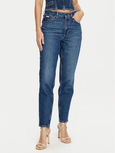 Guess Jeans Jeansy W5RA0D D5M44 Granatowy Regular Fit. Niebieskie jeansy Guess Jeans, z aplikacjami, z bawełny. Za 229,99 zł.