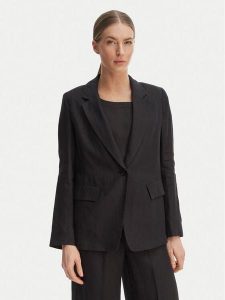 Marella Marynarka Vincita 2615041012 Czarny Regular Fit. Czarne marynarki i żakiety Marella, bez wzorów, ze lnu. Za 589,99 zł.
