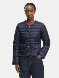 Tommy Hilfiger Kurtka przejściowa WW0WW49660 Granatowy Slim Fit. Niebieskie kurtki TOMMY HILFIGER, l, bez wzorów, z syntetyku, bez kaptura. Za 597,99 zł.