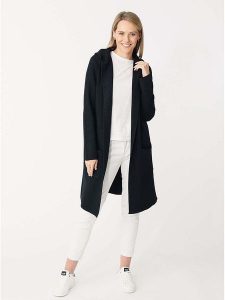 Zwillingsherz Kardigan "Janina" w kolorze czarnym rozmiar: L/XL. Czarne kardigany Zwillingsherz. Za 208,99 zł.