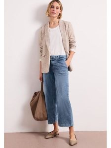 Street One Dżinsy - Regular fit - w kolorze niebieskim rozmiar: W29/L26. Niebieskie jeansy Street One, z aplikacjami, ze skóry. Za 187,96 zł.