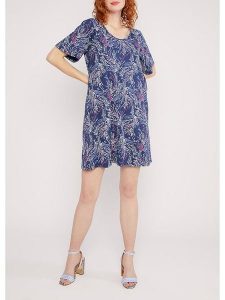 Blutsgeschwister Sukienka "Fly Little Bird" w kolorze granatowym rozmiar: S. Niebieskie sukienki Blutsgeschwister, na imprezę, s, bez wzorów, z wiskozy, klasyczne, bez kołnierzyka, bez ramiączek, mini. Za 118,28 zł.