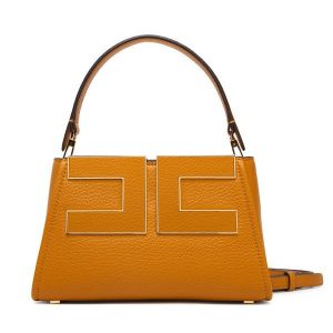 Torebka Elisabetta Franchi. Żółte kuferki Elisabetta Franchi, bez wzorów, bez dodatków. Za 1 539,00 zł.