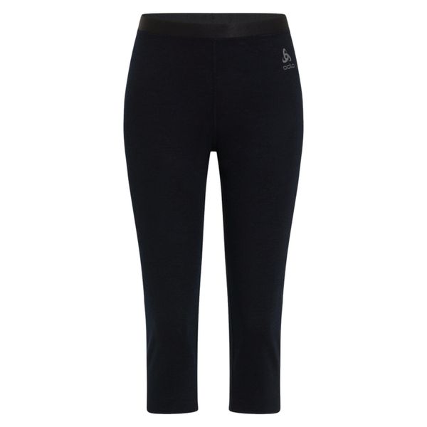 Legginsy termoaktywne damskie Odlo MERINO 200 base layer 3 /4 bottoms. Czarne legginsy ODLO, bez wzorów. Za 342,00 zł.