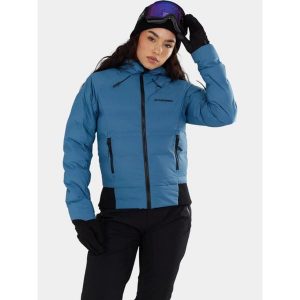Kurtka Narciarska Damska Fundango Zina. Niebieskie kurtki sportowe FUNDANGO, na zimę, bez wzorów, bez kaptura, narciarskie. W wyprzedaży za 499,00 zł.