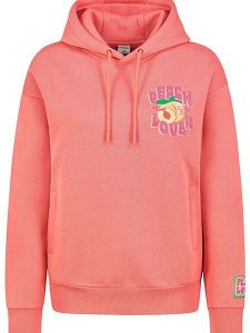 Sublevel Bluza w kolorze łososiowym rozmiar: XS. Czerwone bluzy Sublevel, xs, bez wzorów, z kapturem. Za 96,60 zł.