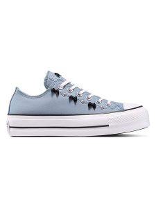 Converse Sneakersy "Chuck Taylor All Star Lift Platform" w kolorze błękitnym rozmiar: 38. Niebieskie trampki Converse, z aplikacjami, bez zapięcia. Za 244,95 zł.