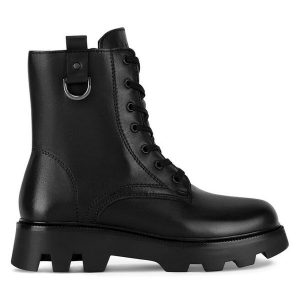 Trapery Lasocki. Czarne buty zimowe Lasocki, bez obcasa, bez zapięcia. Za 279,99 zł.